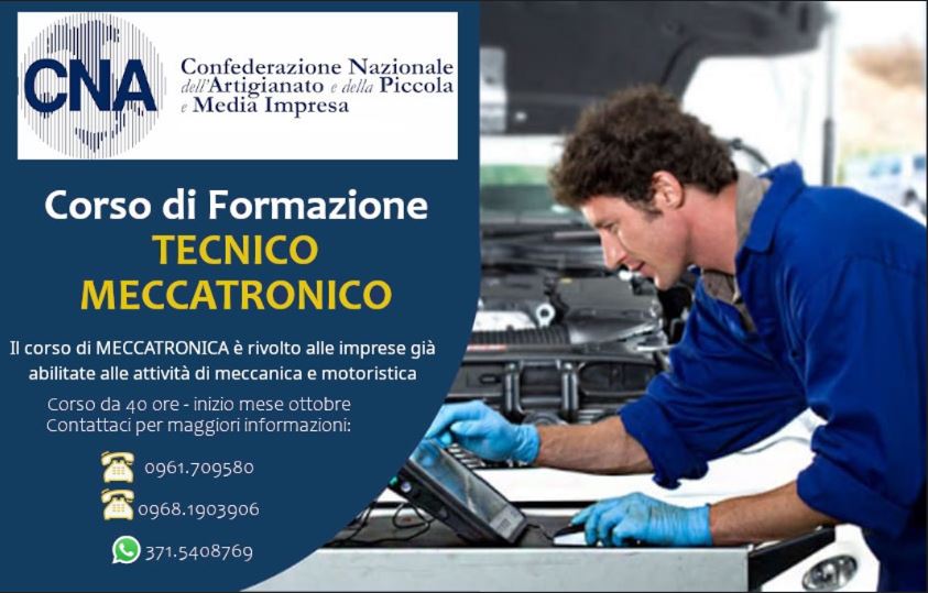 CNA CATANZARO- CORSO FORMAZIONE MECCATRONICO